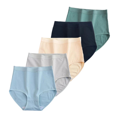 FallSweet 5Pcs/Lot Cotton Panties for Women Plus Size Underwear High Waist Comfortable Female Underpants Sexy Lingerie M-XXXL.
