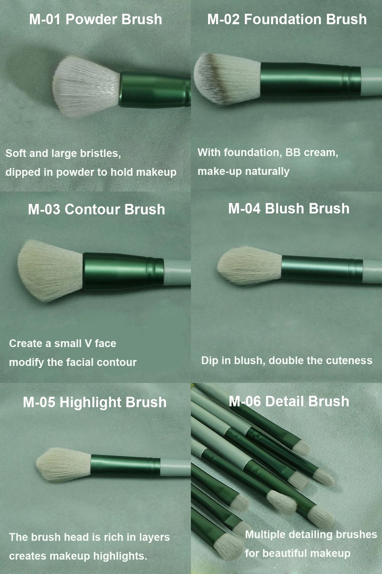 13 PCS Makeup Brushes Set Eye Shadow Foundation Women Cosmetic Brush Eyeshadow Blush Beauty Soft Make Up Tools Bag.