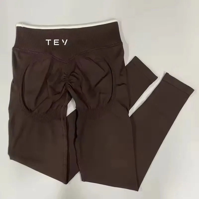 Ignite Sculpt Series Scrunch Seamless Leggings Women Hip Lifting Running Workout Yoga Pants Fitness Cycling Tights Gym Wear XL.