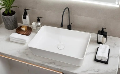 KEMAIDI Waschbecken-Set für Badezimmer, blaues Waschbecken, Deckmontage, Waschtisch-Waschbecken mit einem Griff, Aufsatzwaschbecken-Wasserhahn-Kombination