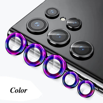 Camera Lens Protetor For Samsung S25 S24 ultra S24 S23 S22 ultra Case Tempered Glass Film Titanium Alloy Ring Phone Accessories.