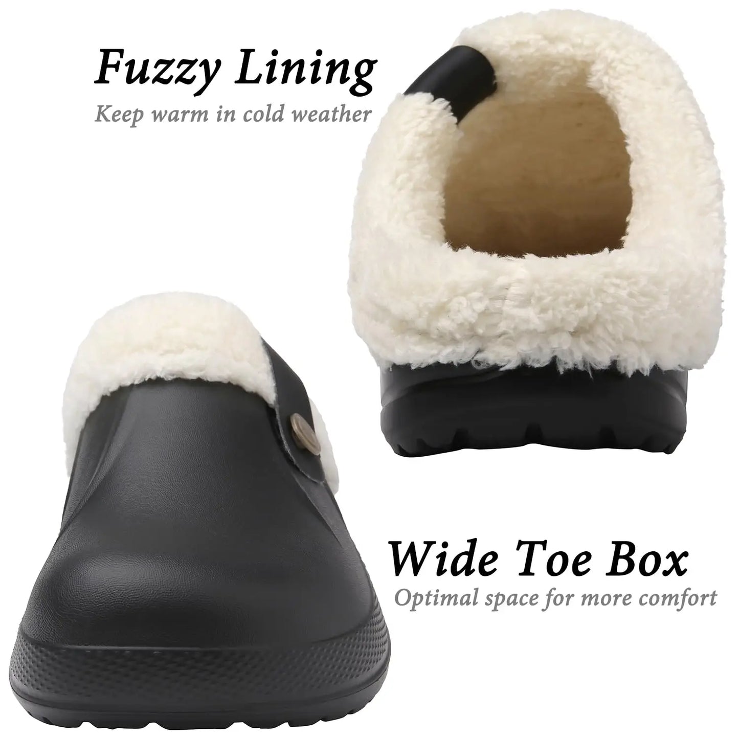 Fashion Men Cotton Slippers Winter Women Men Short Plush Slippers Casual Waterproof Garden Men Shoes New Fur Furry Cotton Shoes