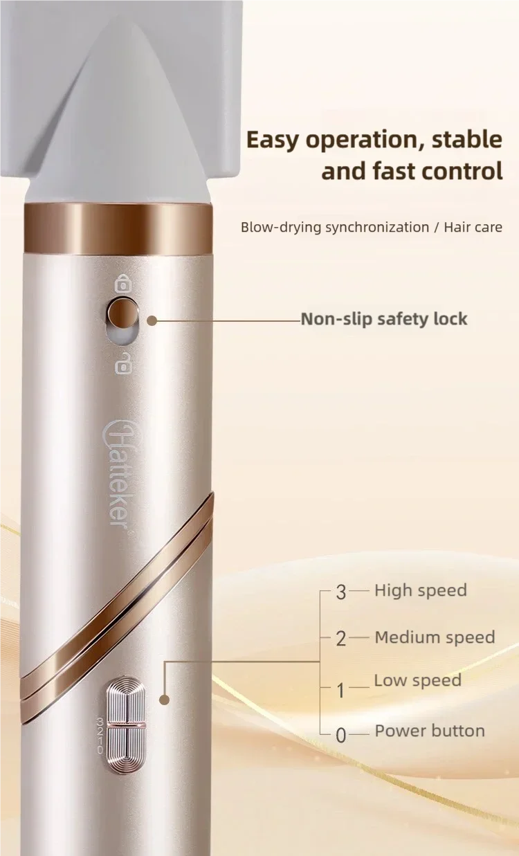 Tinsol 5in1 Multi-function hair dryer curling iron portable foldable hair dryer negative ion hair care curling iron styling set