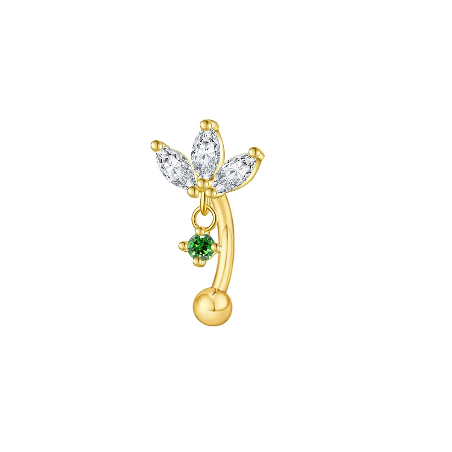 Rook piercing Butterfly Ear Cartilage Eyebrow Tragus Helix Piercing Stud Curved barbell Wholesale Body  Jewelry.