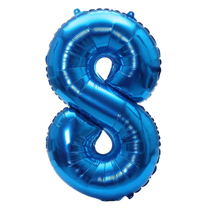 32 Zoll Regenbogen-Farbverlaufs-Zahlen-Folienballon 1-9 für Kindergeburtstag, Party-Dekoration, Babyparty, Brautparty, weitere Optionen verfügbar