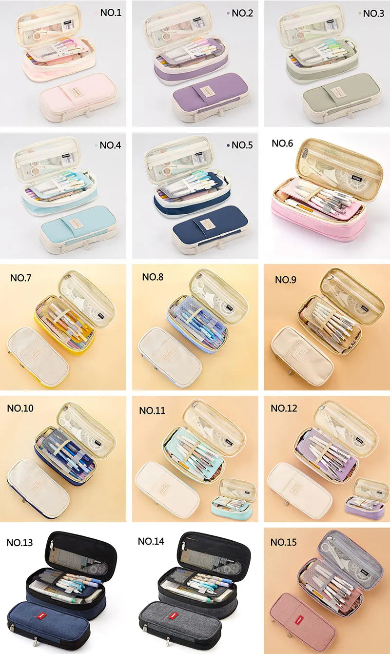 Kreatives Federmäppchen, großes Fassungsvermögen, doppellagig, CPC-Zertifizierung, sicheres Material, Schultasche, Schreibwaren für Mädchen.