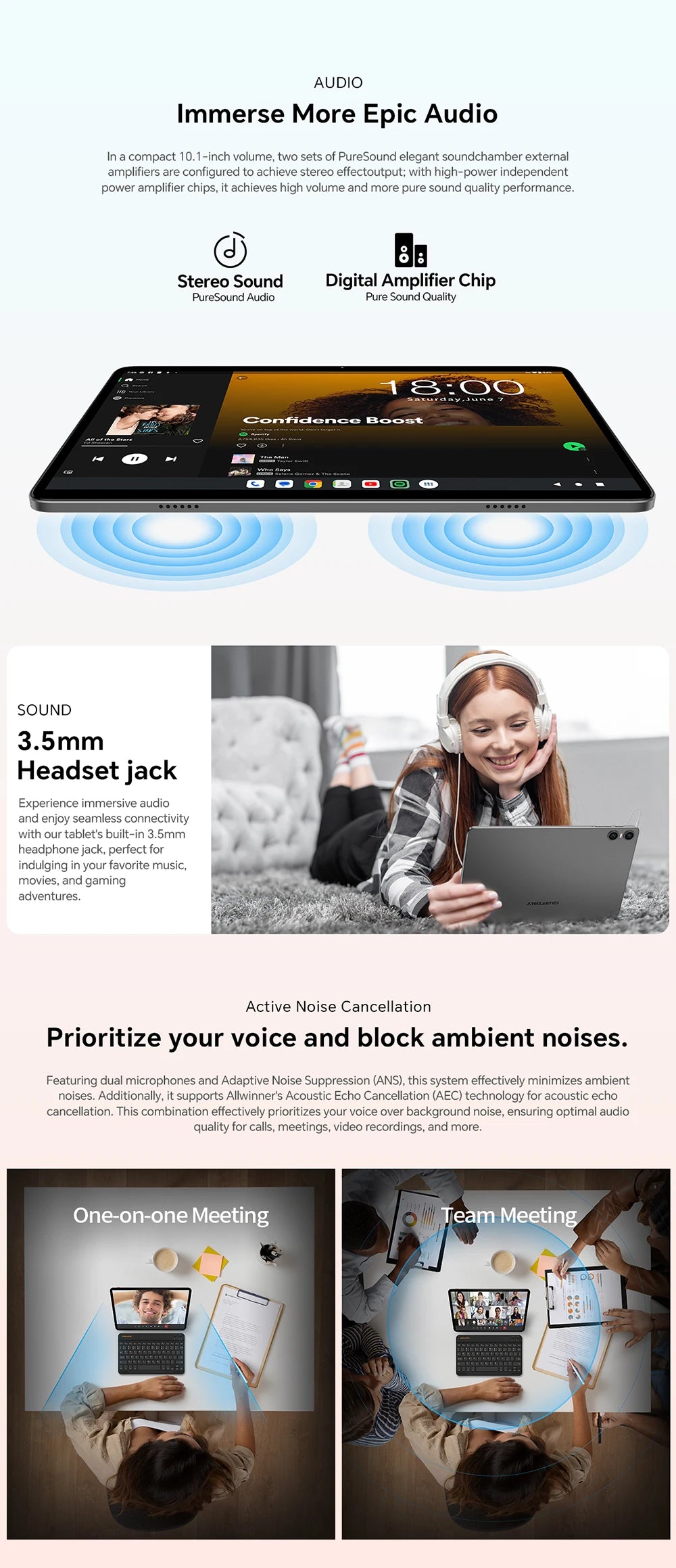 Teclast P30T Set 10.1" Tablet Android 14 T606 8-core Max 12GB RAM 128GB ROM 6000mAh Keyboard/Case/Mouse/Stylus/Headphone/Stand.