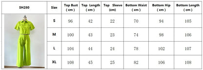 Y2k Crop Tank Top & Wide Leg Pants Set Vest Green 2024 Matching Sets Summer Vintage Boho High Waist Loose Work Suit Streetwear.