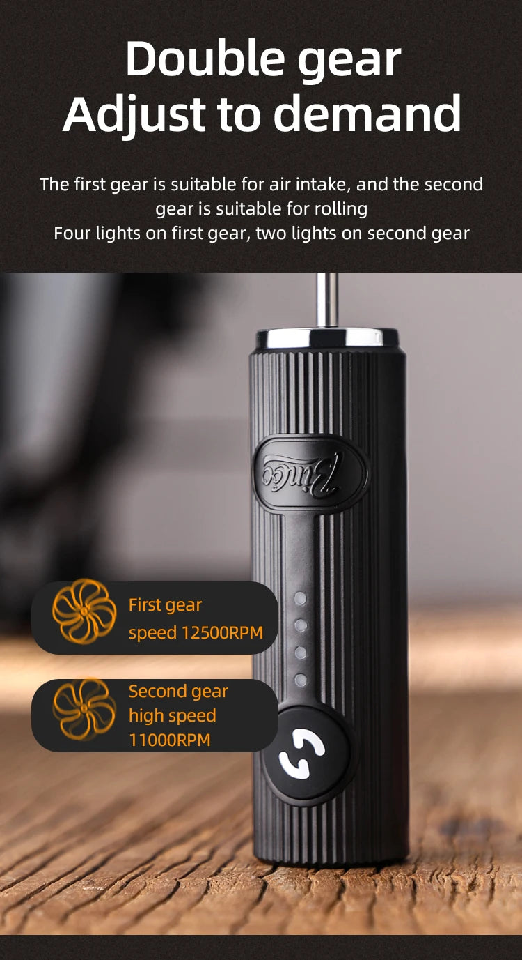 Bincoo New Milk Foamer Coffee Whisk Mixer Electric Blender Egg Beater Mini Frother Handle Stirrer Cappuccino Maker Cooking Tools.