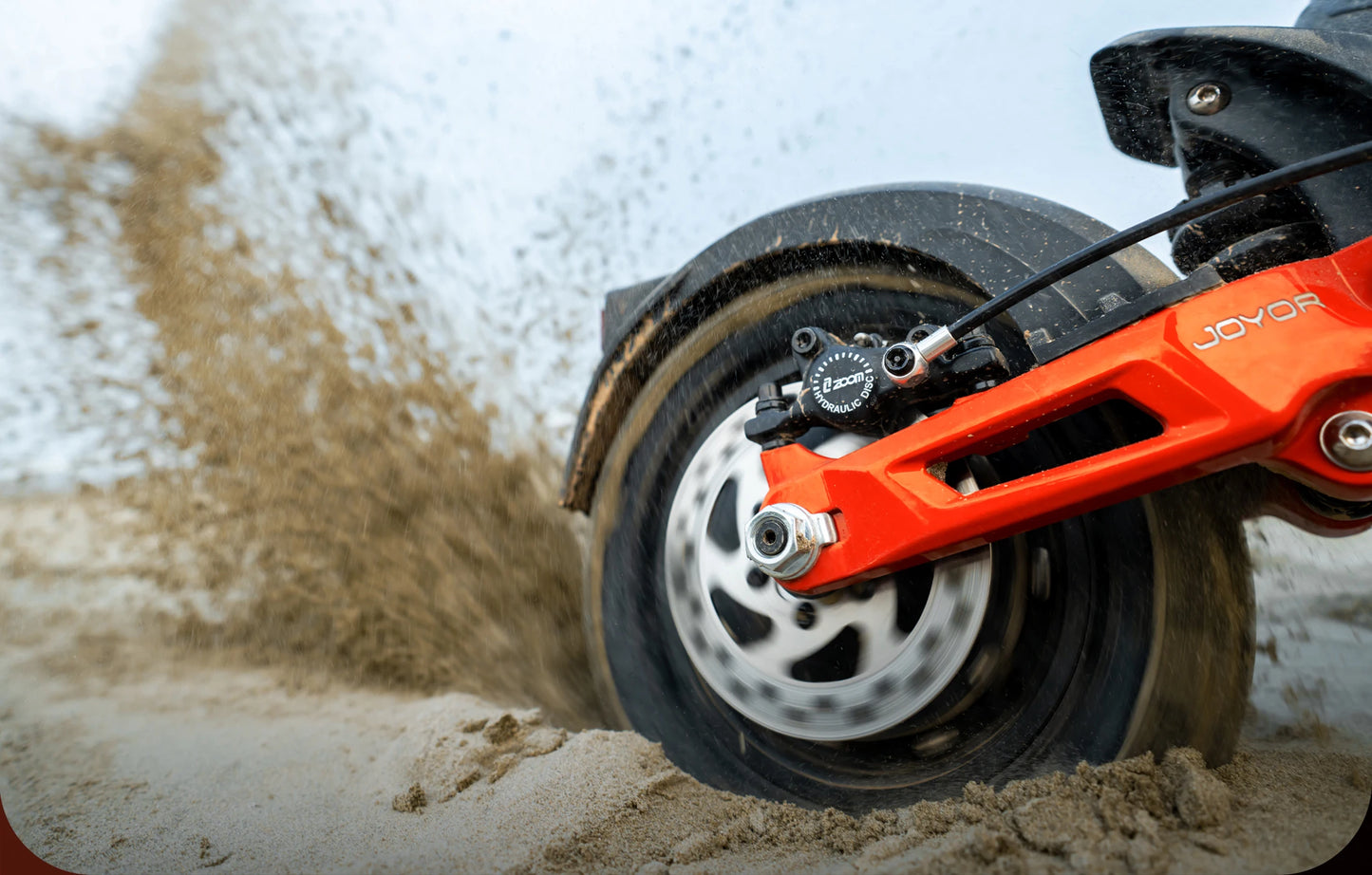 JOYOR T10 Adult Electric Scooter 1000W*2 Motor 60V18AH Battery Off-Road Escooter 10" Off-Road Tire Foldable E-Scooter.