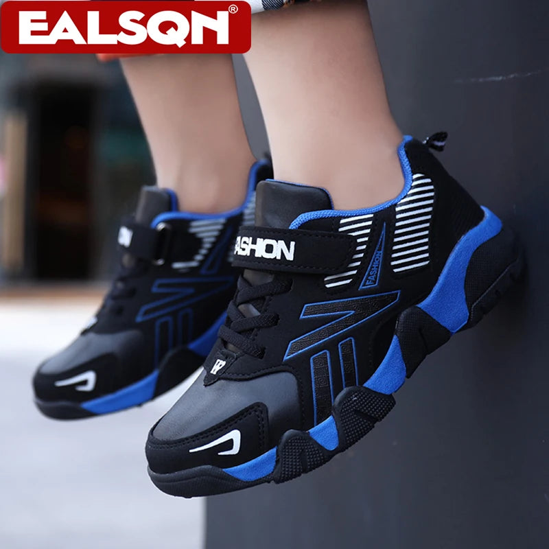 Four Seasons Leather Kids Shoes Non Slip Outdoor Children Walking Sneakers Casual Boys Sport Tennis Size 28-39.