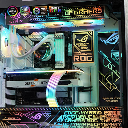 Mirror MOD RGB Lighting Panel Customize PC Case VGA Backplate Side Panel PC Cabinet A-RGB Colorful AURA SYNC Water Cooling Plate