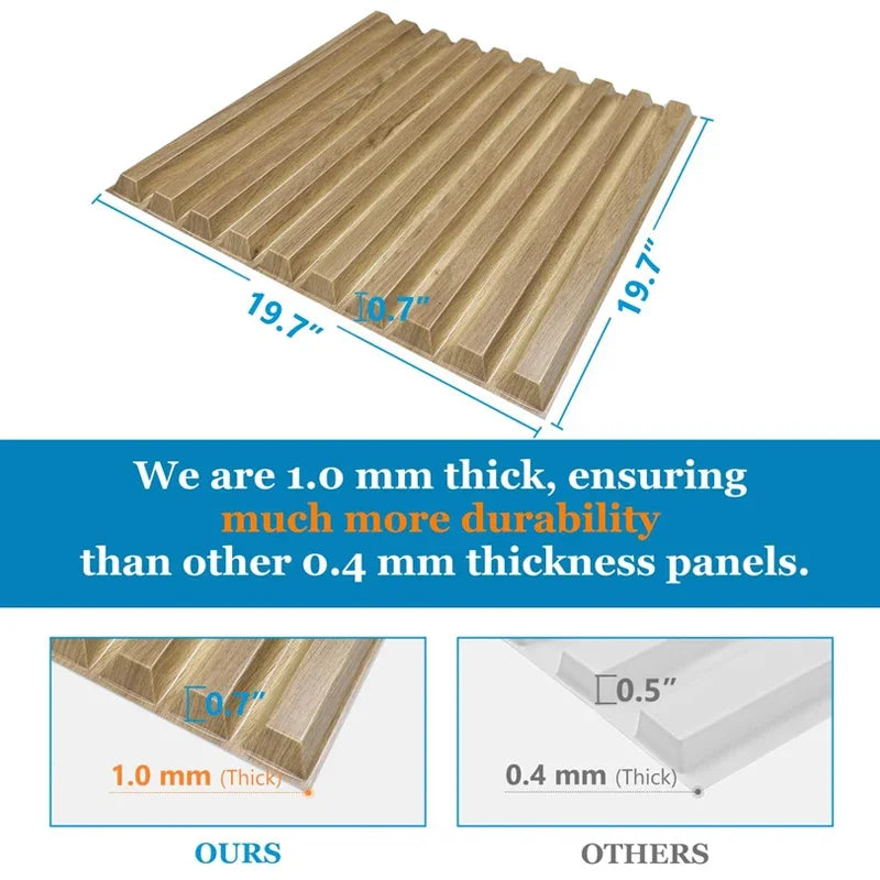 12pcs 50cmx50cm Wood grain 3D Stereo Wall Panel Diamond design tile wall sticker living room mold Bathroom waterproof wall paper