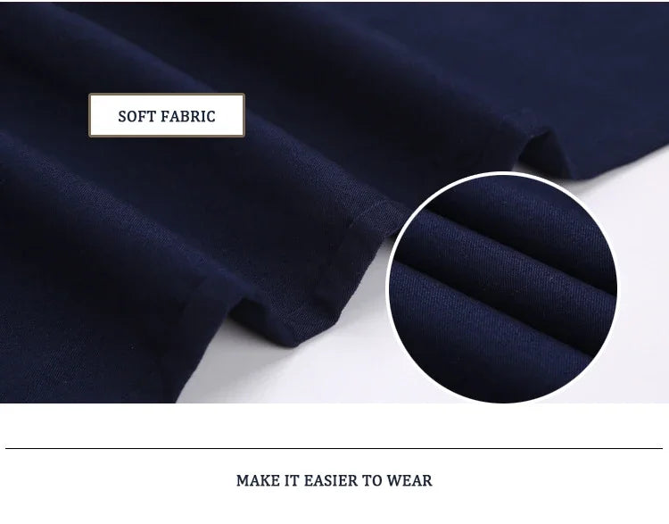 Classic Style Men Spring Summer Thin Casual Pants Fashion Business Cotton Solid Color Office Trousers High Quality Men Trousers.