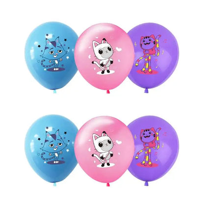 Disney Gabby Puppenhaus Geburtstag Party Dekoration Ballon Servietten Kinder Einweggeschirr Thema Party Supplies Kinder Geschenke