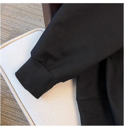 170kg plus size Damen büste Herbst lose Rundhals-Kaninchen-Sweatshirt Langarm lässig Top 6xl 7xl 8xl 9xl 10xl 11xl