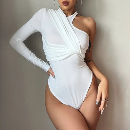 Y2k Sexy Elegant Summer Party Club Patchwork Bodysuit traf 2023 woman Sleeveless Rompers One Pieces Female White Tanks Clothing.