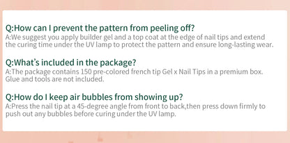 Nailpop 150Pcs French Gel Nail Tips Medium Almond Pre-Colored Press on Nails Skin Tones Soft Gel Nails False Nail Extensions.