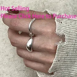 VENTFILLE 925 Sterling Silver Irregular Design Wave Golden Stackable Finger Rings Trendy Adjustable For Women Gifts Dropshipping.