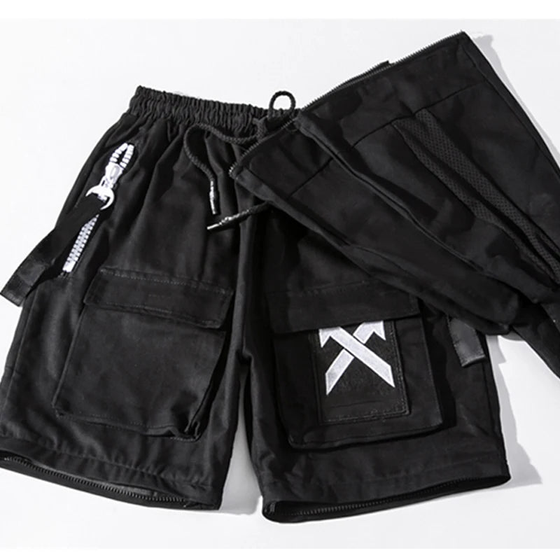 11 BYBB'S DARK Tactical Functional Cargo Pants Men Multi-Pocket Joggers Trousers 2023 Detachable Hip Hop Streetwear Pant Black.