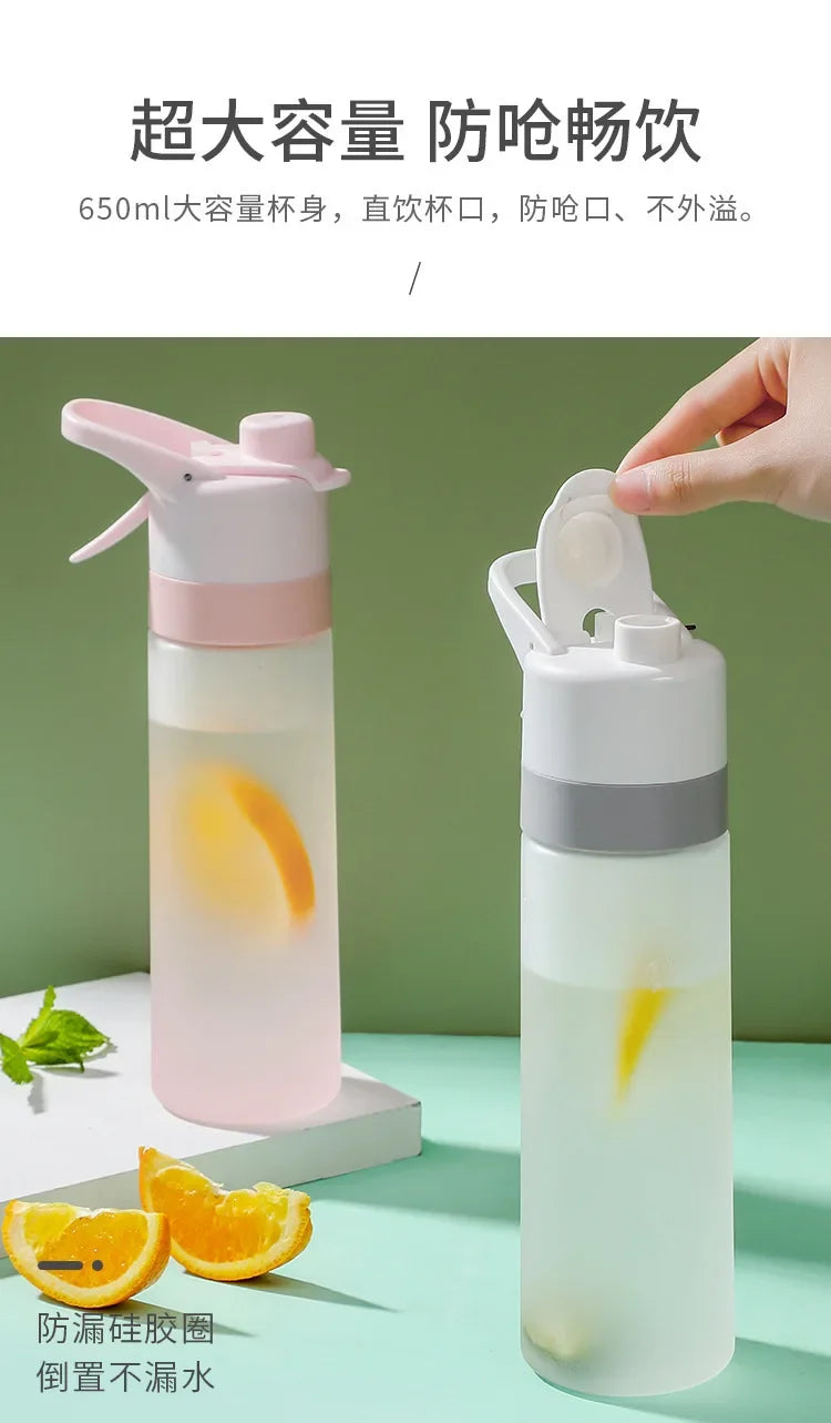 Fashion Sports Water Bottle Hydrating Beauty Portable Water Cup Beautiful Food Grade Plastic Water Bottle Outdoors Cycling Cup.