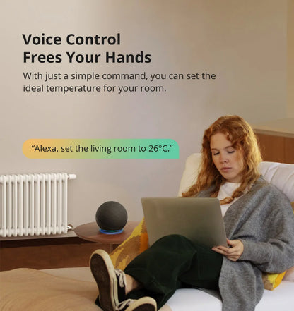 SONOFF TRVZB Zigbee Thermostatic Radiator Valve Smart Home Heating Froest Protection Remote Group Control via eWeLink Alexa.