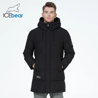 ICEbear 2023 winter jackets for men casual cotton coat mid-length Puffer parkas MWD3061D.