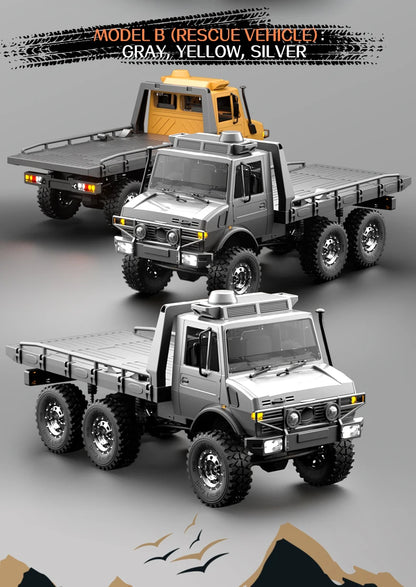 C8823 6WD RC Car 1/18 Off-road Remote Control Vehicle 2.4G High Speed Climbing Transport Rescue Crawler Model Toys for Children