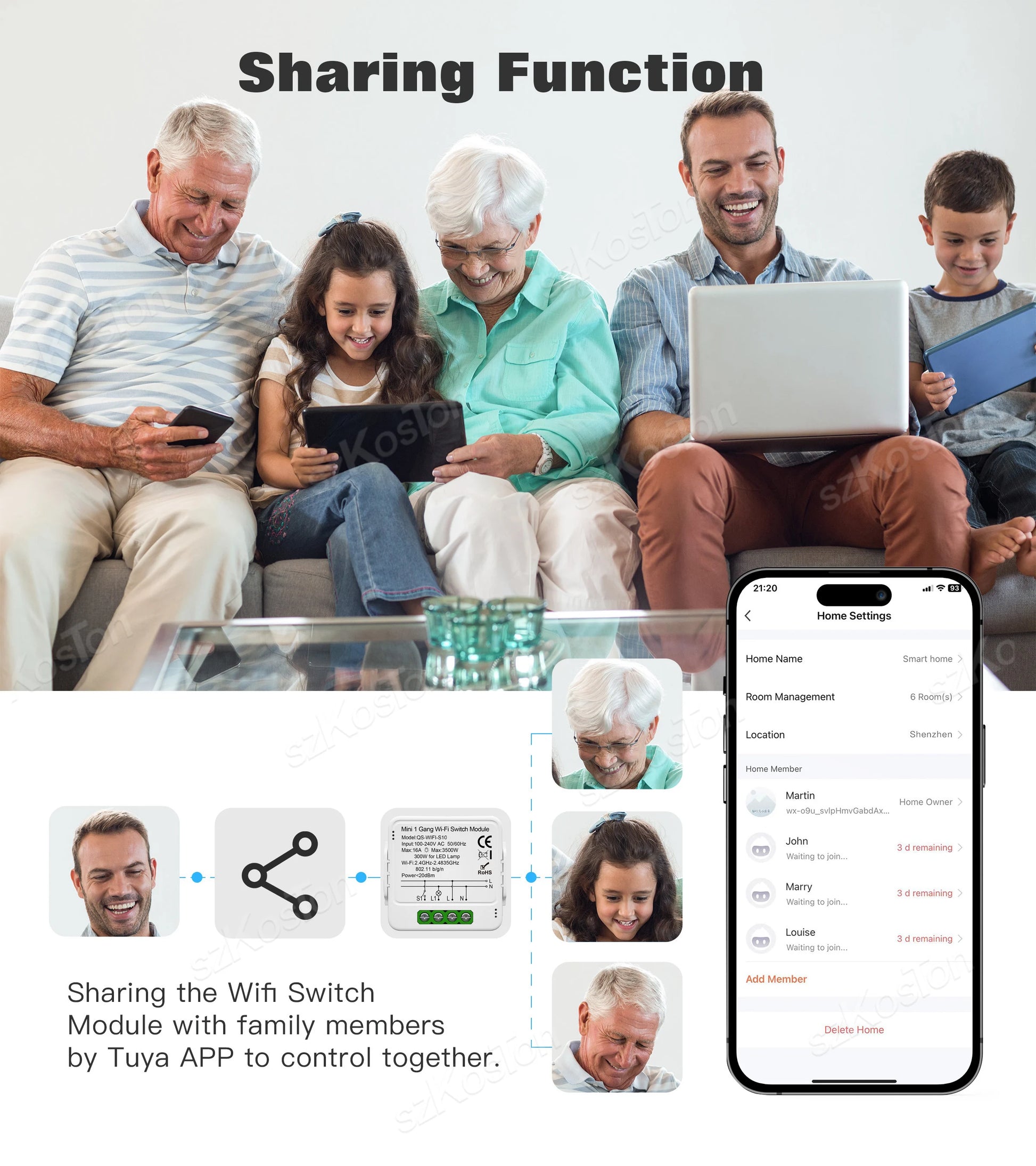 Tuya Smart WiFi Schalter 1/2/3 Gang Smart Home Licht Schalter Breaker Neutralleiter Erforderlich Remote App Timer Arbeit mit Alexa Google.