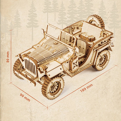 Classic Car 3D Car Wooden Puzzle Scale Model,DIY Model Kit, Handcraft Gift,Home Decoration,Mechanical Model Kit, Building Toy.