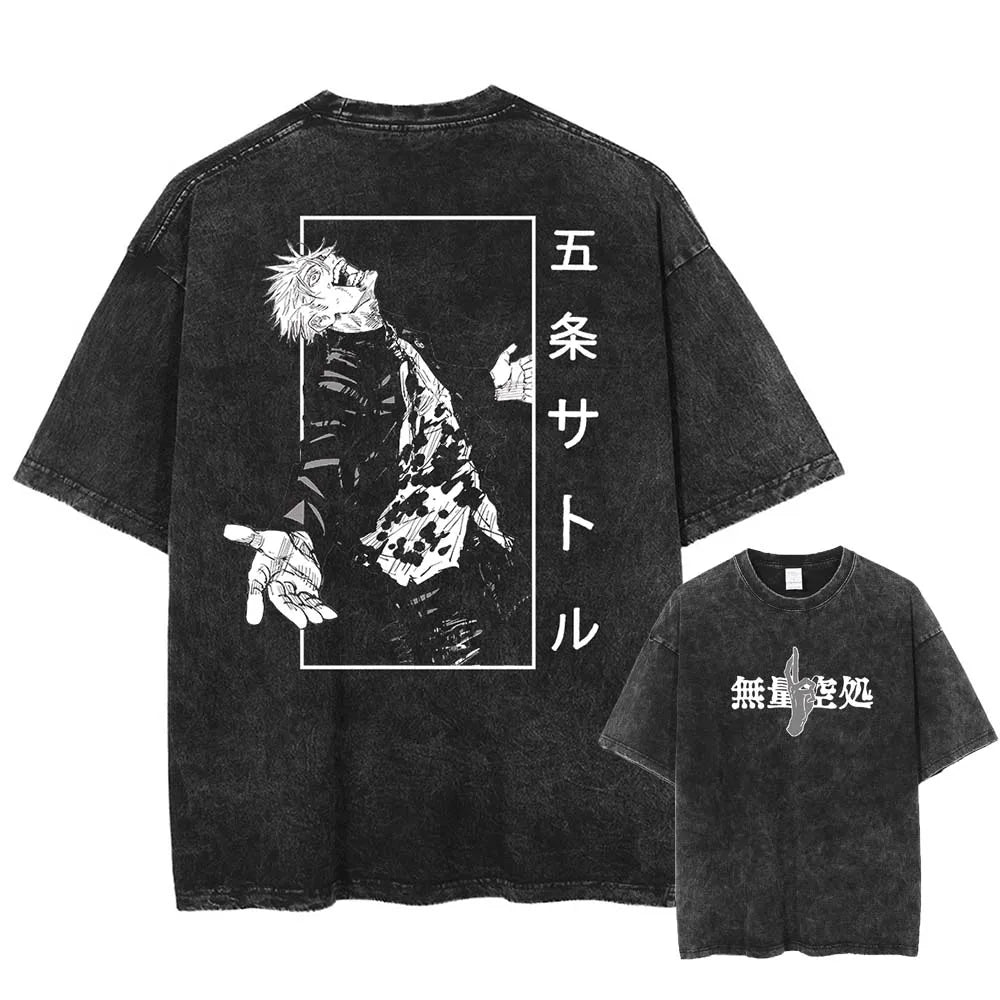 Satoru Gojo And Geto Suguru Funny Print T-shirt Anime Jujutsu Kaisen Tee Men Women Cotton T-shirts Harajuku Male Loose T Shirt.