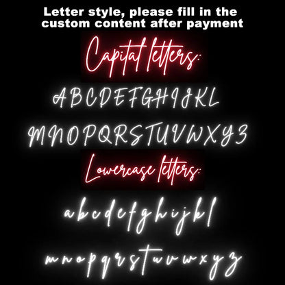 Custom Led Name Sign Gift for Kid Custom Name Signs Teenage Gift Led Neon Sign for Wall Decor Bedroom Decor Personalized Gifts.