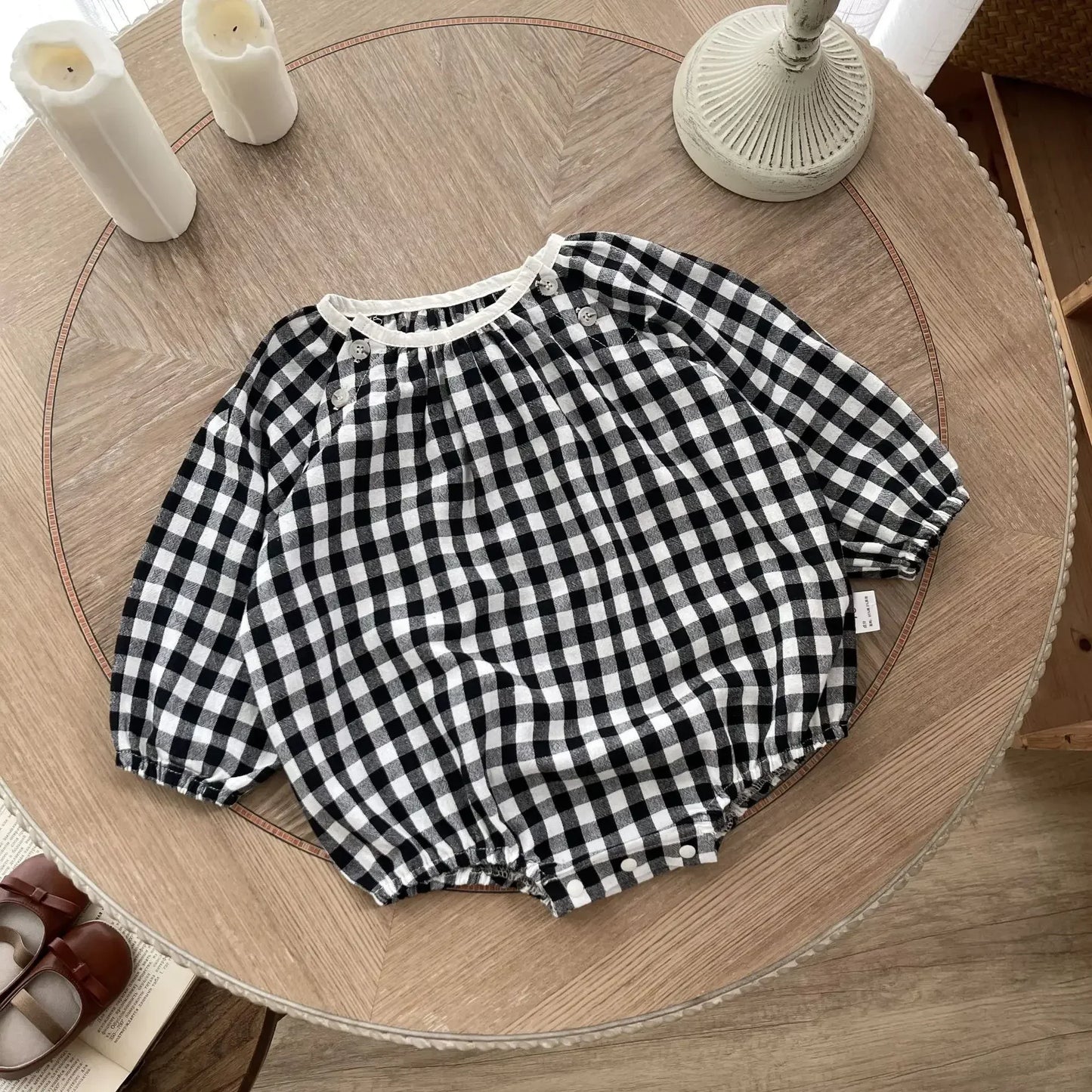 Frühling Herbst Ins Neugeborenen Plaid Langarm Body Lose Junge Baby Onesie Casual Kind Mädchen Baumwolle Strampler Kleinkind Kleidung