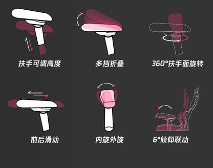 Moderner Designer-Gaming-Stuhl, bequem, luxuriös, Kreativität, drehbarer Gaming-Stuhl, verstellbar, elastisch, Sillas De Oficina-Möbel