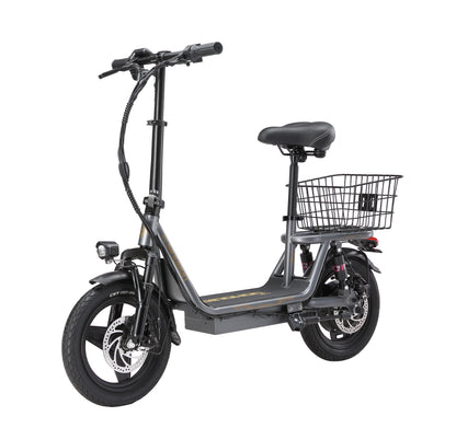 K14 Electric Scooter 500W Peak Motor, 14'' Tires,36V 15.6Ah Battery,32km/h Max Speed,50-60km Range,350W Rated Motor, Disc Brakes
