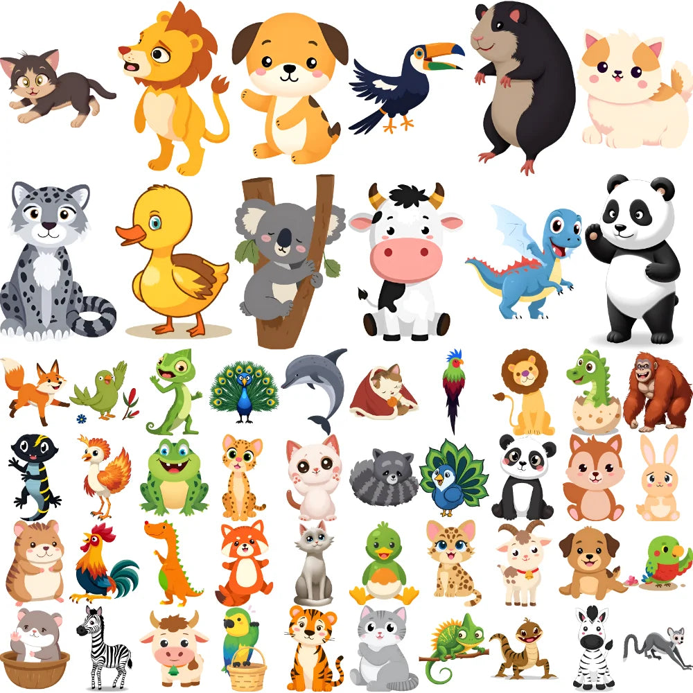 54 stücke Temporäre Tattoo Drachen Cartoon Panda Pfau Wasserdicht langlebige Körper Aufkleber Chamäleon Für Arme Wangen Mädchen.