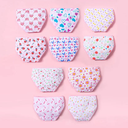 3/6/12 Pcs Cotton Panties Sets Girls Kids Short Briefs Children Underwear Child Cartoon Shorts Underpants Lace Panties Cute New.