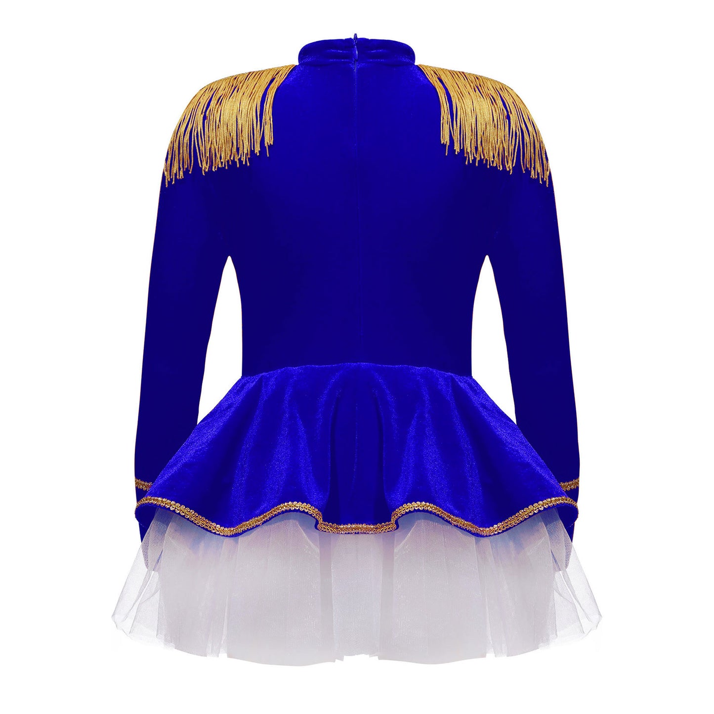 Kinder Mädchen Halloween Weihnachten Karneval Zirkus Zirkusdirektor Cosplay Performance Kostüm Langarm Mesh Trikot Tutu Kleid