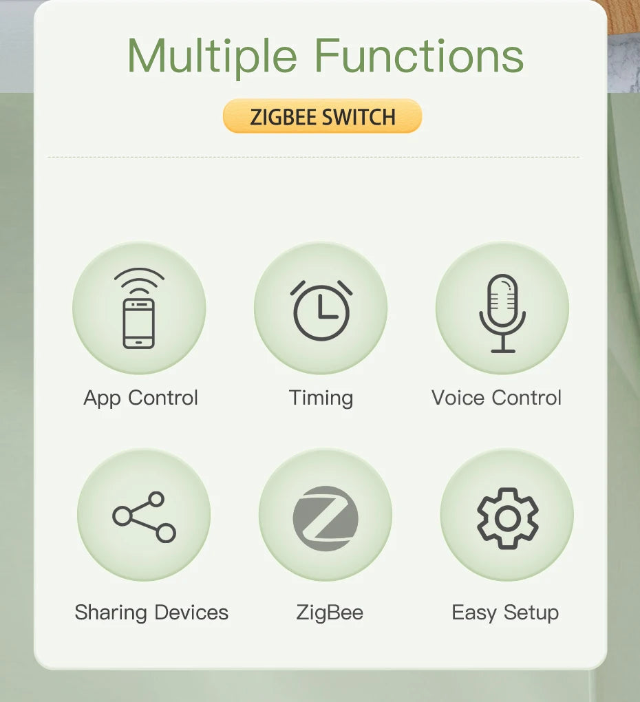 BSEED Zigbee 1/2/3Gang Touch Schalter Smart Wand Licht Schalter Tuya Google Smart Leben Alexa App Steuerung glas Panel Keine Neutral.