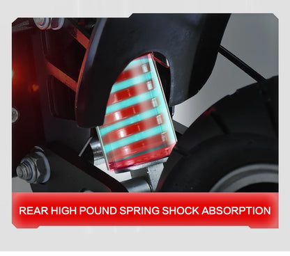 BOYUEDA Q7 PRO Adult EScooter 1600W*2 Dual Motor Foldable City E-Scooter 52V19AH 10” Tire Off-Road Electric Scooter.