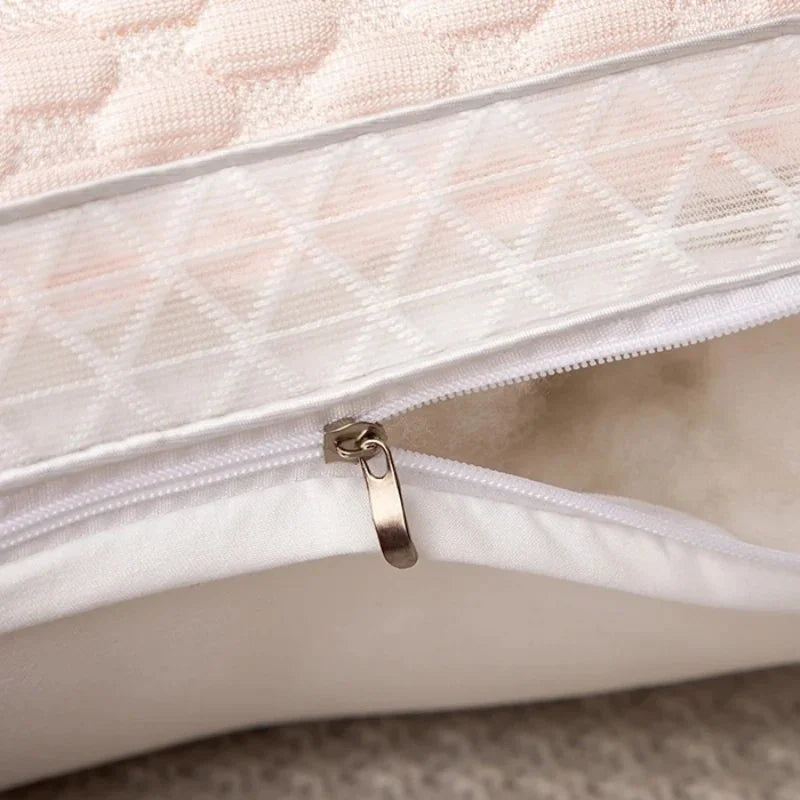 Summer Cool Bean Cool Feeling Ice Silk Neck Pillow for Children and Adults Dormitory Massage Pillow Core with Zipper Wholesale.