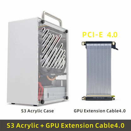 METALFISH S3 MINI ITX Case Aluminum 5 Litre PC Gaming Small Chassis With Handle Support RTX3060/13600 Computer Compact A4 Case.