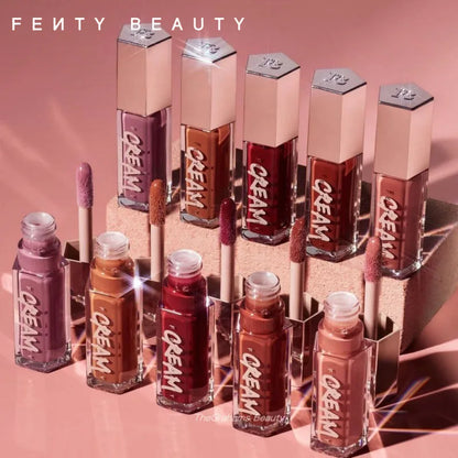 Fenty Beauty Gloss Bomb Lip Glaze Multi-color Moisten Shine Glitter Lip Plumper Makeup Beginner Liquid Lipstick Makeup Cosmetics.