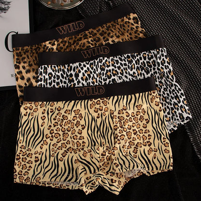 EXILIENS Neue Leopard 1 stücke/3 stücke Boxer Männer Unterwäsche Heiße Unterhose Herren Boxer Masculinas BoxerShorts Mann Höschen größe L-3XL KX735