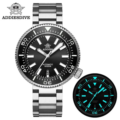 ADDIESDIVE Men's Diver's Watches 1000m Sapphire Glass Super Luminous Calendar NH35A Automatic Mechanical Wristwatch Luxury Watch.