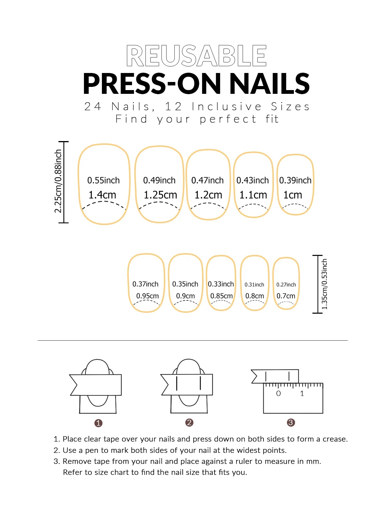 ARTAUG 24PCS Press On Nails Short Almond Wine Red High Saturation Fake Press On Nails  Korean Press On Nails Valentine'S Day.