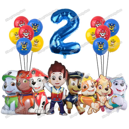 PAW Patrol Geburtstag Party Dekoration Neue Version Ballon Set Einweg Geschirr Kid Event Liefert Banner Hintergrund Geschenk