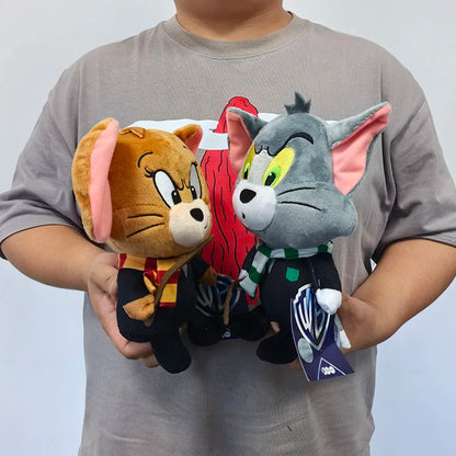 Exclusive Warner 100th Anniversary Tom and Jerry Plush Doll in Harry Potter Costume, Cute Small Keychain Stuffed Animal Gift.