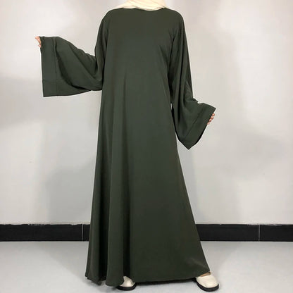 15 Colors Basic Plain Nida Abaya With Free Belt High Quality Muslim Women Modest Simple Dress EID Ramadan Islamic Clothing.