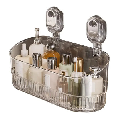 Badezimmer-Saugnapf-Aufbewahrungsbox ohne Bohren mit starker Tragfähigkeit für einfache Installation in Küche und Badezimmerräumen